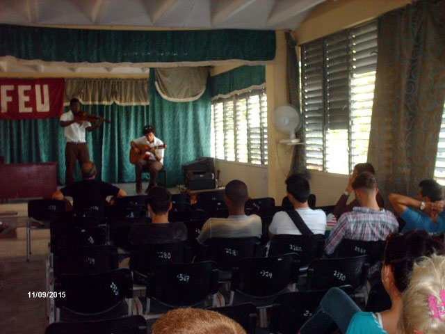 Acto de apertura de la VIII Edición del Festival Universitario del Libro y la Lectura (FULL) en la Universidad de Holguín. Desarrollado en la Sede "Manuel Fajardo" el 09 de noviembre de 2015. UHO FOTO/Yusmel Pérez