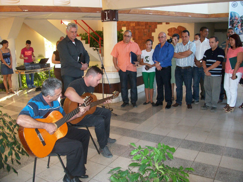 Visita de Miguel Díaz-Canel, Primer Vicepresidente de los Consejos de Estado y de Ministros de la República de Cuba, a la Universidad de Holguín. 3 de febrero de 2016. Sede "Celia Sánchez Manduley". UHO FOTO/Luis Ernesto Ruiz Martínez.