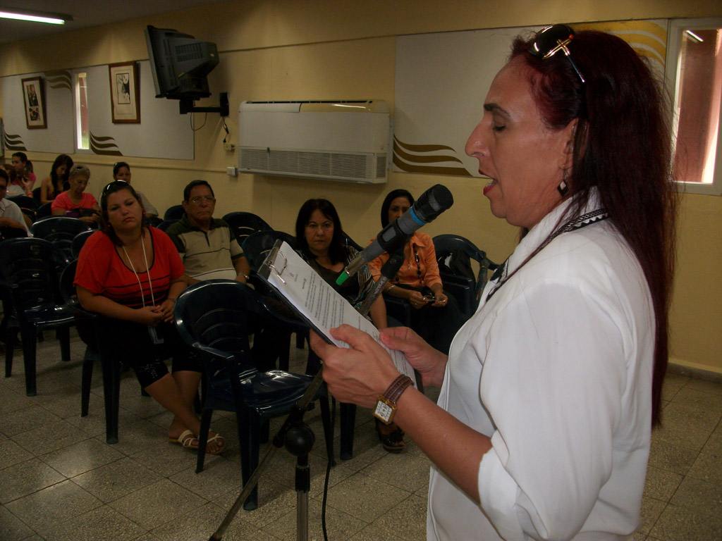 Acto de constitución de la Cátedra Celia Sánchez Manduley efectuado en la sede de igual nombre de la Universidad de Holguín el 10 de mayo de 2016. UHO FOTO/Luis Ernesto Ruiz Martínez.