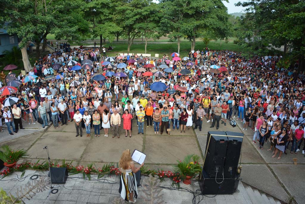 Acto de inicio del curso escolar 2016-2017. Efectuado en la Facultad de Cultura Física el 5 de septiembre de 2016. UHO FOTO/Luis Ernesto Ruiz Martínez.