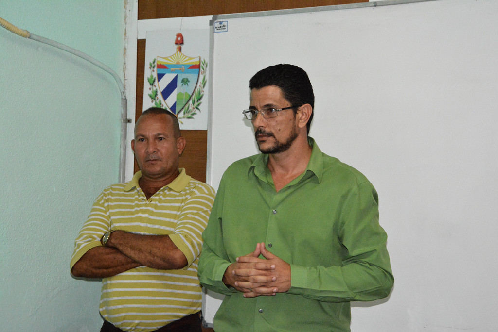 Viceministro de Economía y Planificación comprobó marcha del Curso de Capacitación del Proceso Inversionista en la zona oriental. Desarrollado en el área docente de FORMATUR, el 27 de septiembre de 2016. Foto: Yudith Rojas Tamayo.