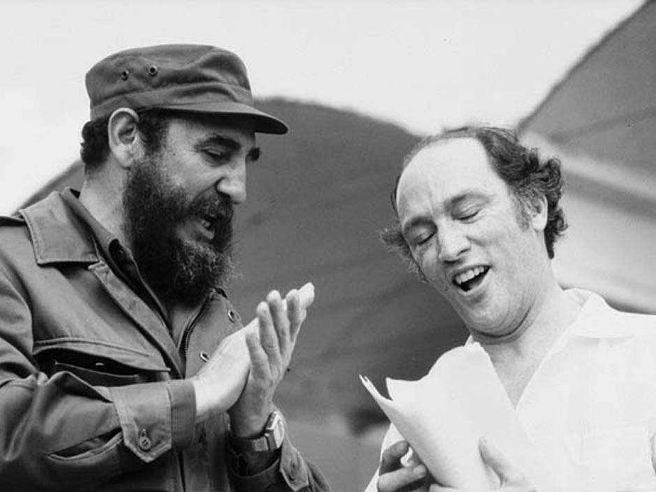 Una gran amistad unió a Cuba y Canadá. En la imagen, el Comandante Fidel Castro y el entonces Primer Ministro, Pierre Trudeau.