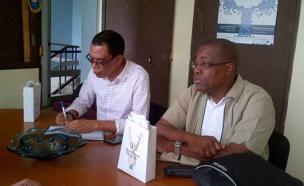 Funcionarios de la Embajada de Angola en Cuba visitaron la Universidad de Holguín. Desarrollado en la sede Oscar Lucero Moya, el 15 de noviembre de 2016-UHO/Foto: Yudith Rojas Tamayo