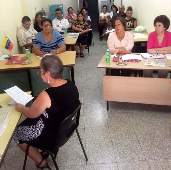 La de Cecilia de las Mercedes Espinosa Sosa, fue reconocida como la mejor defensa en el primer grupo de la segunda edición de la Especialidad de Postgrado en Gestión y desarrollo de la Formación Laboral. UHO FOTO/Luis Ernesto Ruiz Martínez