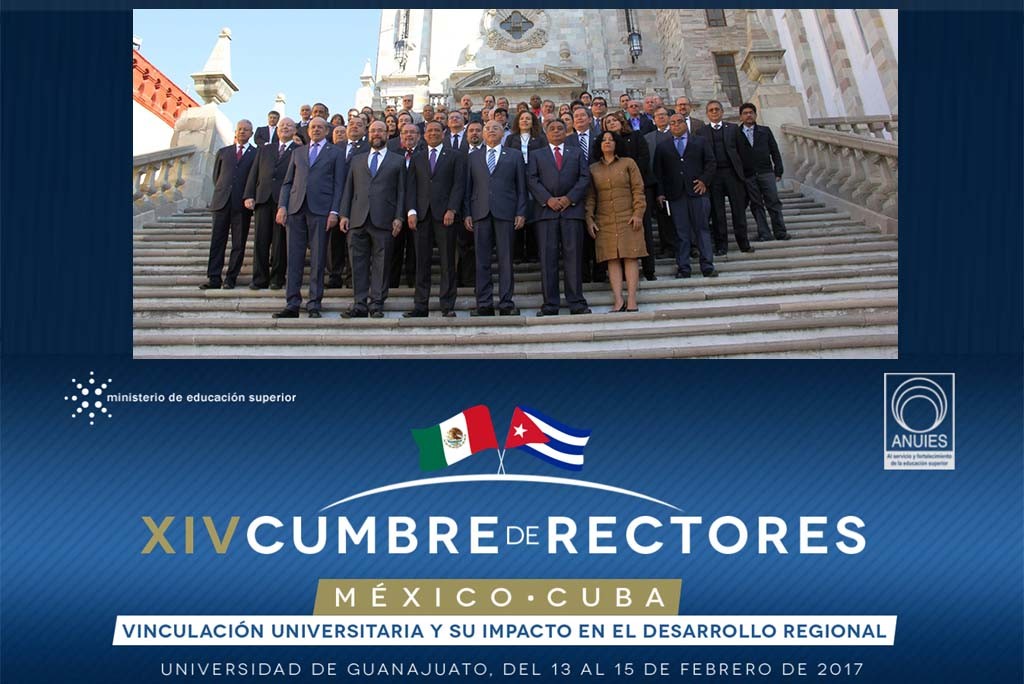 XIV Cumbre de Rectores México-Cuba, desarrollada en Guanajuato.