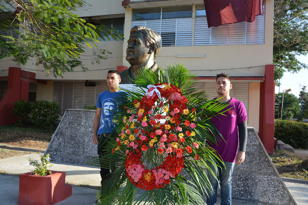 Homenaje de los estudiantes al Presidente de Honor de la FEU en Cuba. Desarrollado en la la sede Oscar Lucero Moya, el 13 de marzo de 2017. UHO FOTO/Yudith Rojas Tamayo