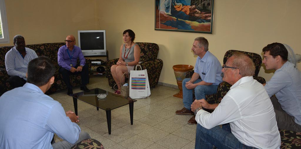 Delegación alemana de la Otto von Guericke Universität Magdeburg visita la Universidad de Holguín. Sede Celia Sánchez Manduley, 23 de octubre de 2017. UHO FOTO/Heidi Marlen Viguera Ferras.