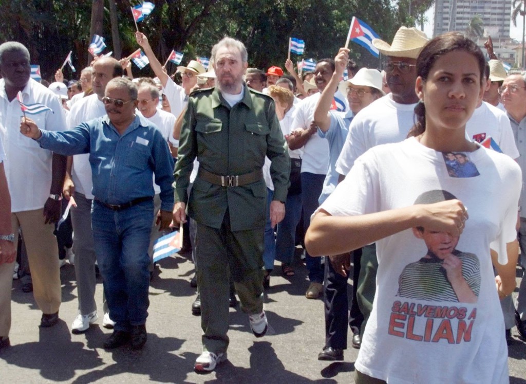 Marcha del pueblo combatiente en Ciudad de La Habana. 1ro de mayo de 2000.