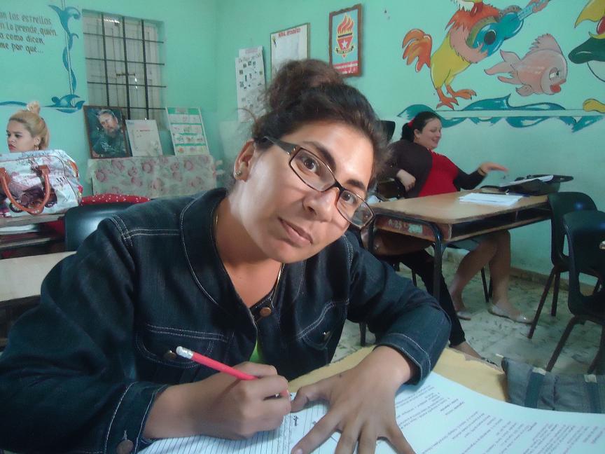 Yarelis Cordero González, estudiante de Licenciatura en Educación primaria. Foto/Liliam Rodríguez