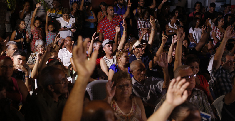 Foto tomada del sitio Interpress Service en Cuba. Proceso eleccionario en Cuba.