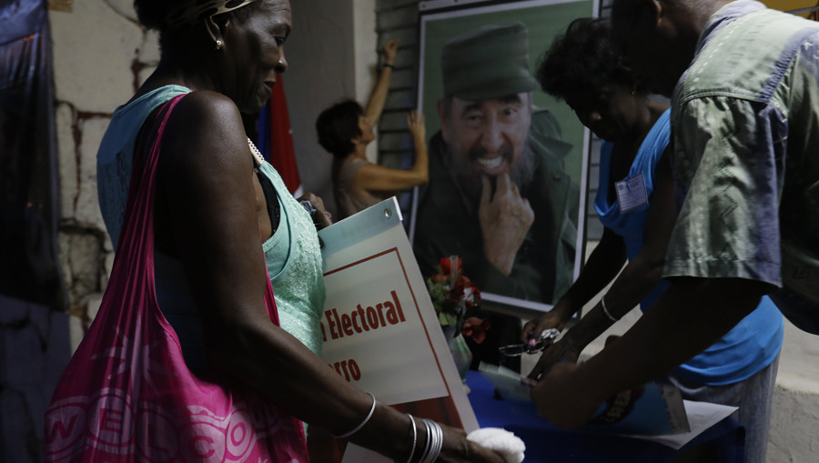 Foto tomada del sitio Interpress Service en Cuba. Proceso eleccionario en Cuba.