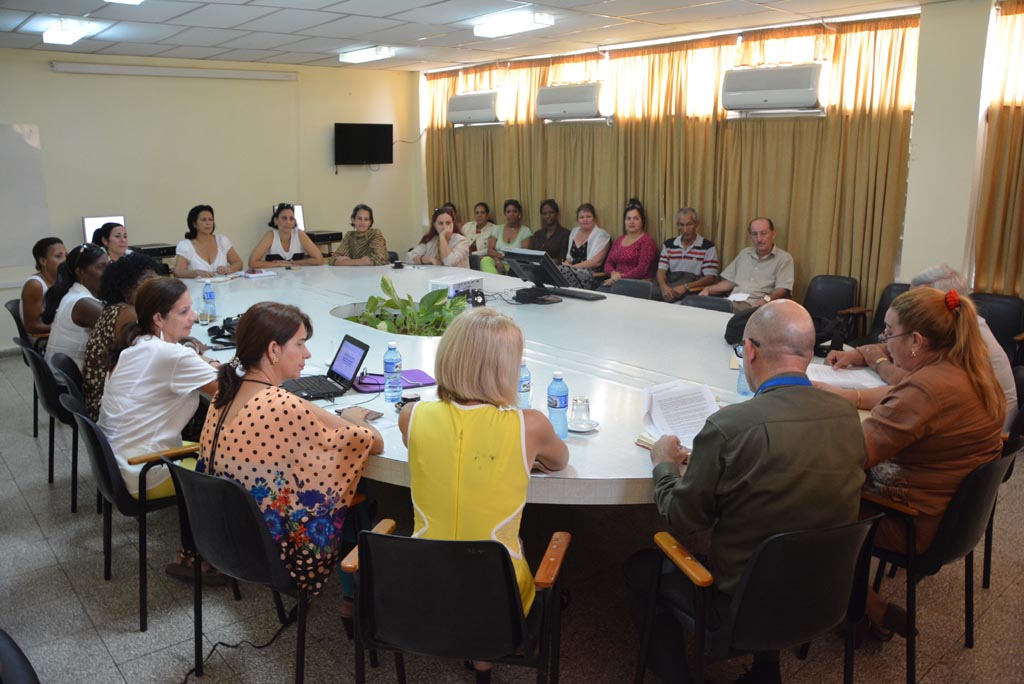 Cierre del proceso de evaluación externa de la carrera Licenciatura en Educación Logopedia, efectuado en la sede José de la Luz y Caballero, el 24 de noviembre de 2017. UHO FOTO/Luis Ernesto Ruiz Martínez.