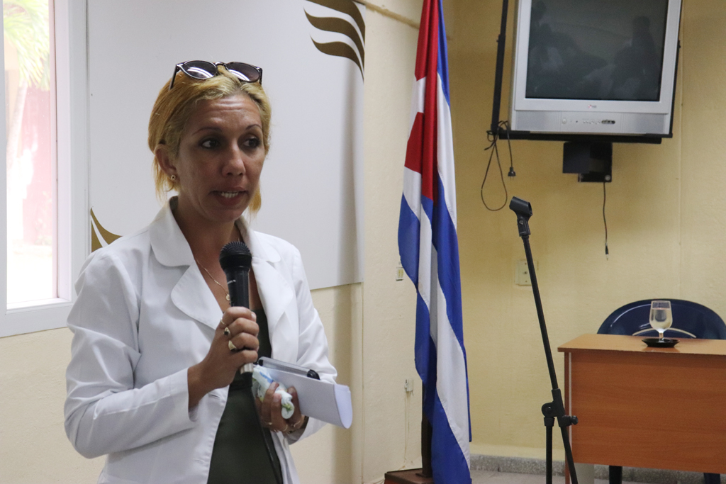 Aloniuska Machín Fernández, Jefa de Salud Mental provincial. Desarrollado en la sede Celia Sánchez Manduley, el 08 de octubre de 2018-UHO/Foto: Yudith Rojas Tamayo