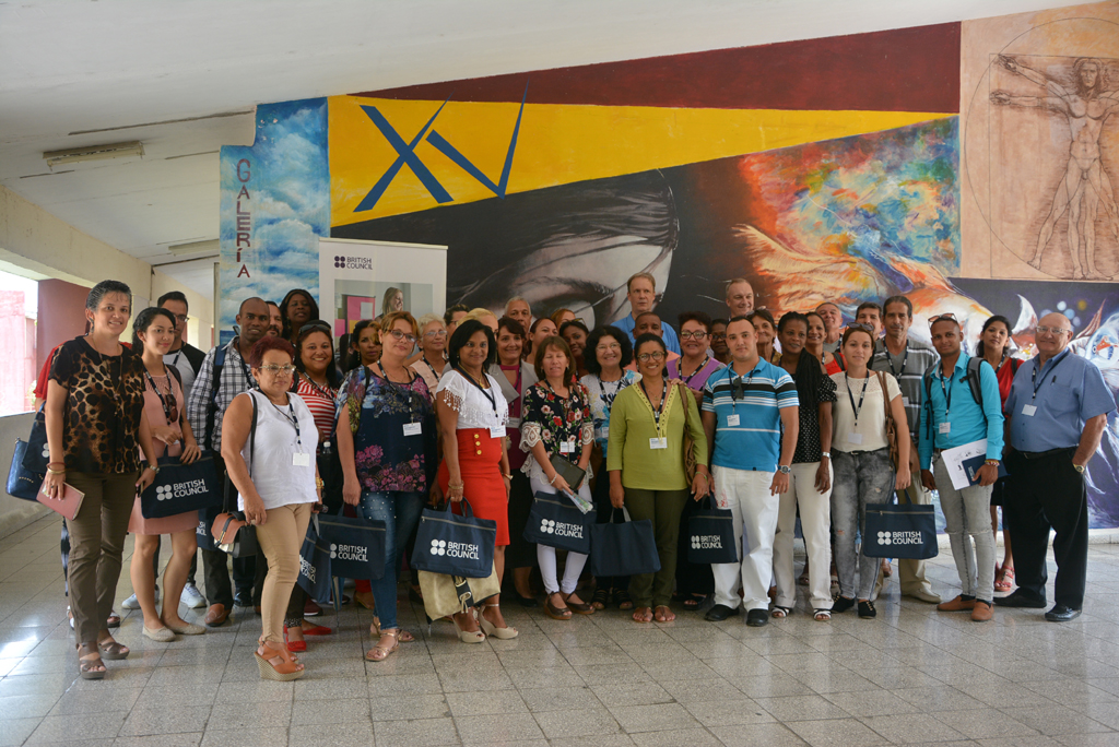 Jornadas de intercambio del English Language Teaching Road Show, proyecto para la capacitación de profesores de idioma inglés en la UHo. Desarrollado en la sede Celia Sánchez Manduley, el 20 de mayo de 2019-UHO/Foto: Yudith Rojas Tamayo