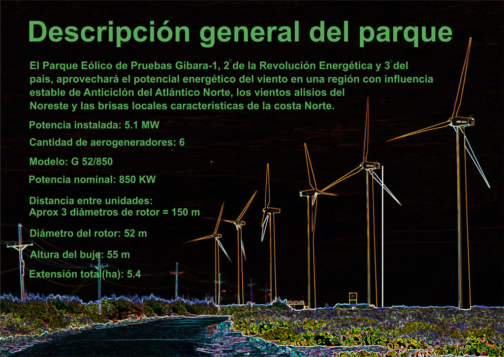 Características del Parque Eólico de Gibara-Tomada del sitio digital del periódico ¡ahora!