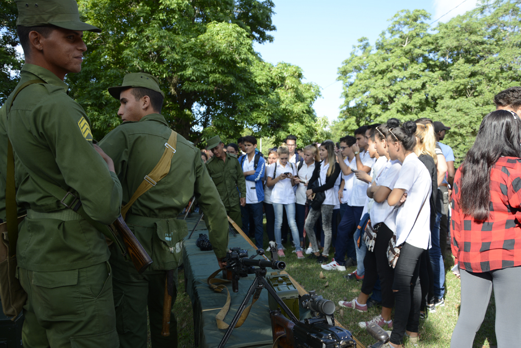 Preparación para la defensa en territorio holguinero en Bastión universitario 2019. Desarrollado en la plaza Mayor General Calixto García, el 21 de noviembre de 2019-UHO/Foto: Yudith Rojas Tamayo