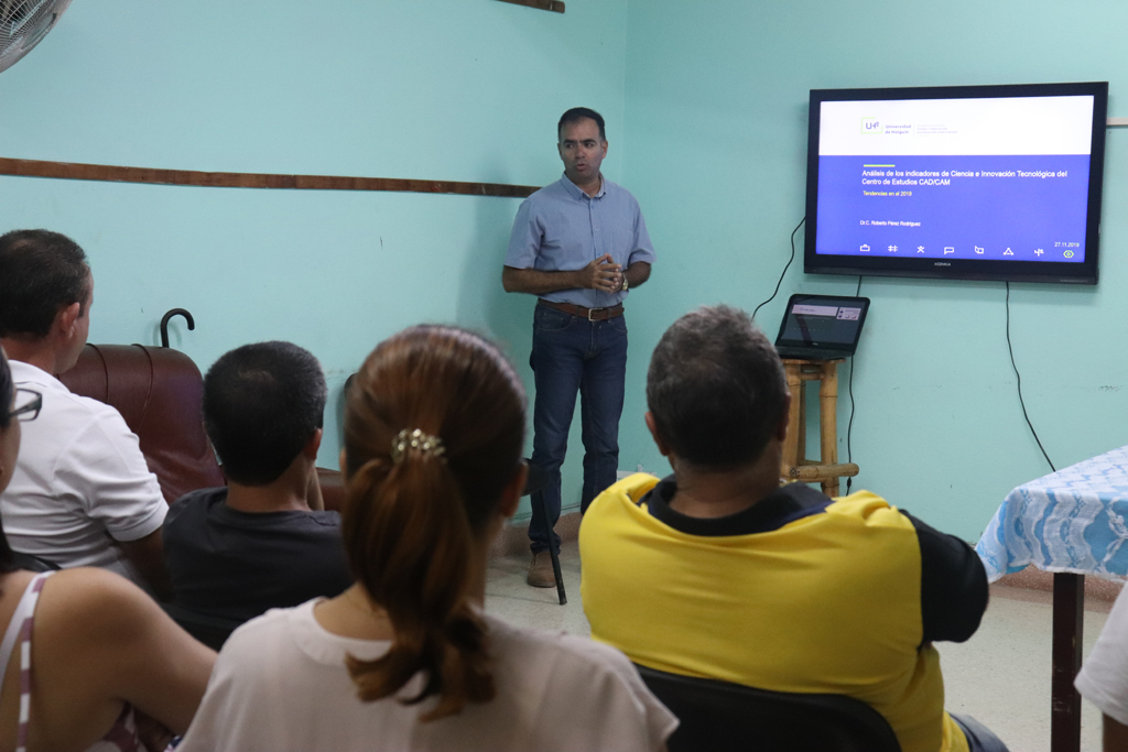 Balance de Ciencia y Técnica del Centro de Estudios de Diseño y Fabricación Asistidos por Computadoras con excelentes resultados. Desarrollado en la UNAIC, el 28 de noviembre de 2019-UHO/Foto: Yudith Rojas Tamayo