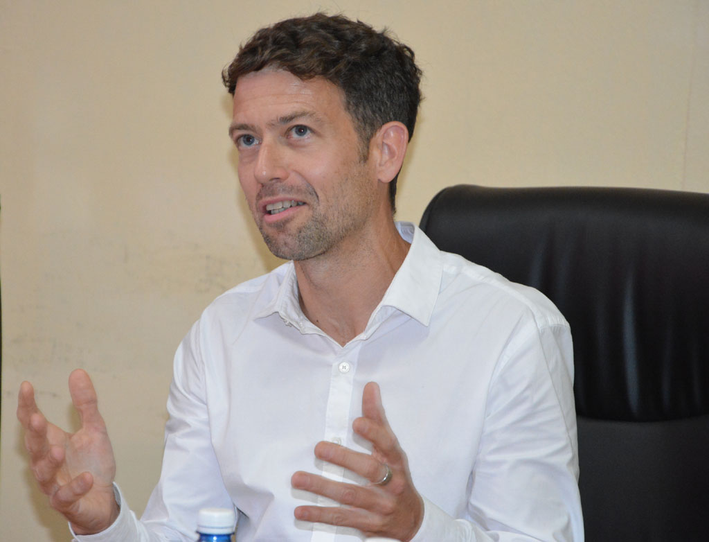 El Dr. Nicolás Sartorius, vicepresidente ejecutivo de la Fundación Alternativas se mostró muy interesado en estrechar vínculos académicos con la UHo . Desarrollado en la Sede "Celia Sánchez Manduley" el 05 de junio de 2017. UHO FOTO/Yudith Rojas Tamayo