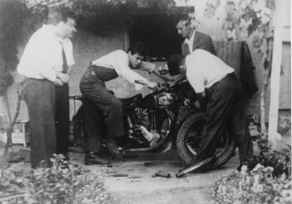 Ernesto Guevara junto a Alberto Granados en Chile como parte de su recorrido por Suramérica. Verano de 1952