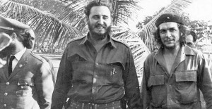 Junto al Comandante en Jefe Fidel castro en febrero de 1960.