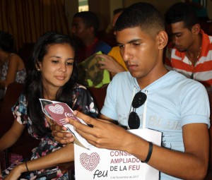 Constitución del Consejo de la FEU de la Universidad de Holguín. Efectuada en la sede José de la Luz y Caballero, el 2 de noviembre de 2017. UHO FOTO/Yensy Torres Oliva.