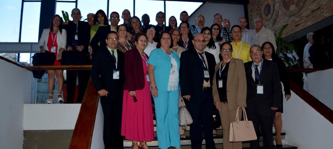 Delegación de la Universidad de Holguín que participó en el Onceno Congreso Internacional Universidad 2018. UHO FOTO/Yani Martínez.