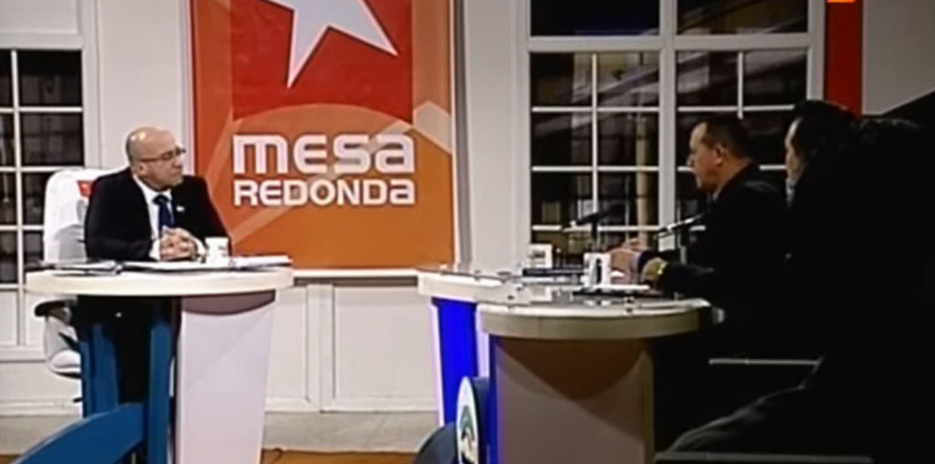 Captura de pantalla de la Mesa Redonda transmitida desde Holguín el 24 de enero de 2020.