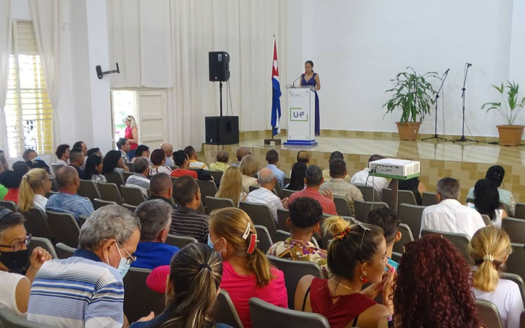 Inicia proceso de evaluación externa de la Especialidad de Extensión Agraria, de la Universidad de Holguín. Acto de apertura desarrollado el 11 de octubre de 2022, en la sede José de la Luz y Caballero, con la presencia de las principales autoridades del territorio. UHo FOTO/ Lisbeth García Peña.